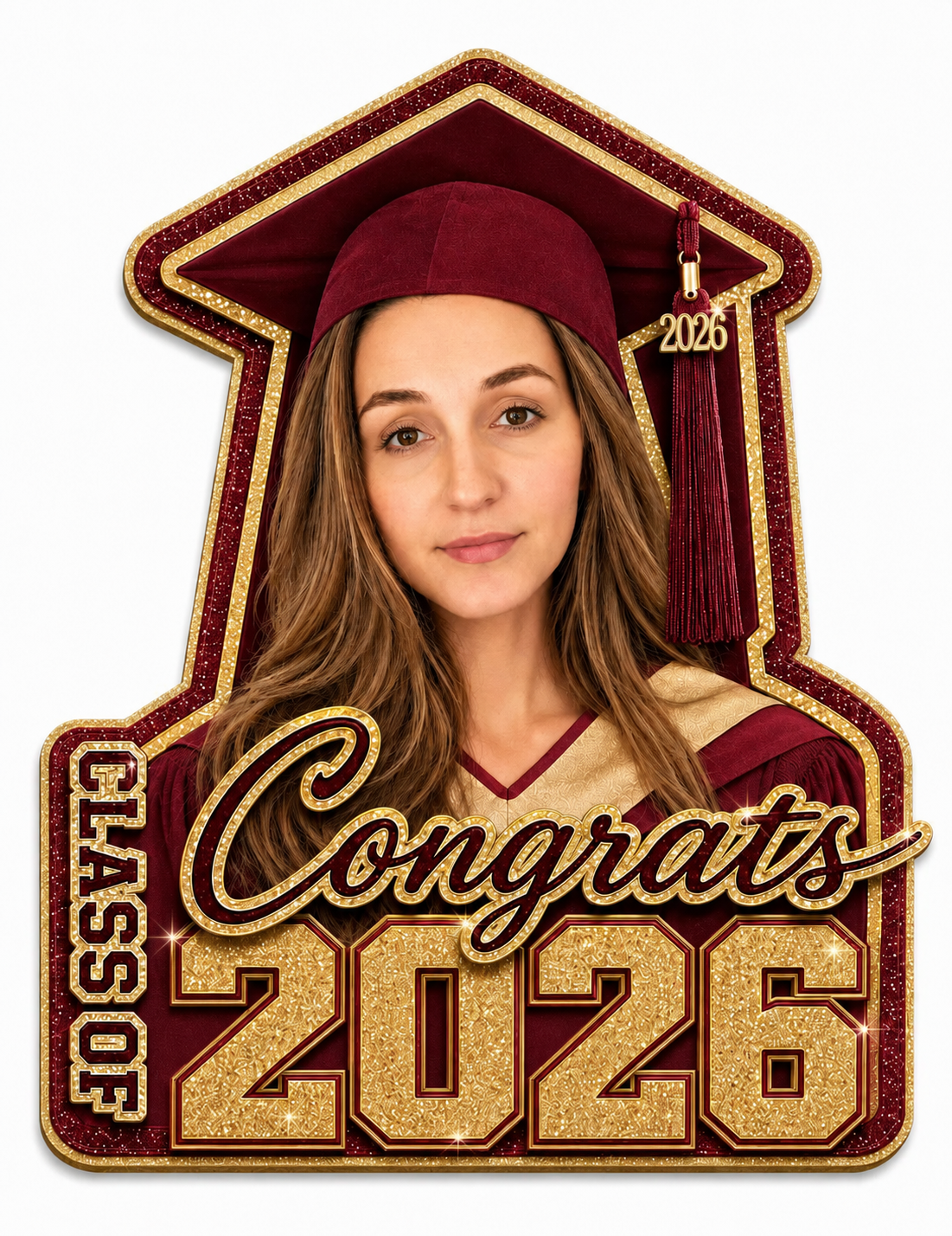 Graduation personalised cake topper 